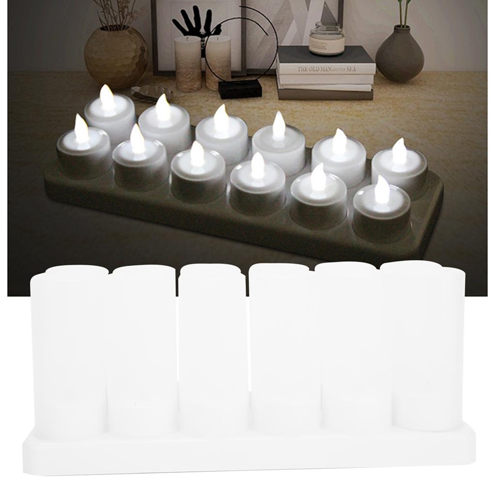 Electronic Simulation Flameless LED Candle Lamp Tea Light for Birthday Wedding Decor