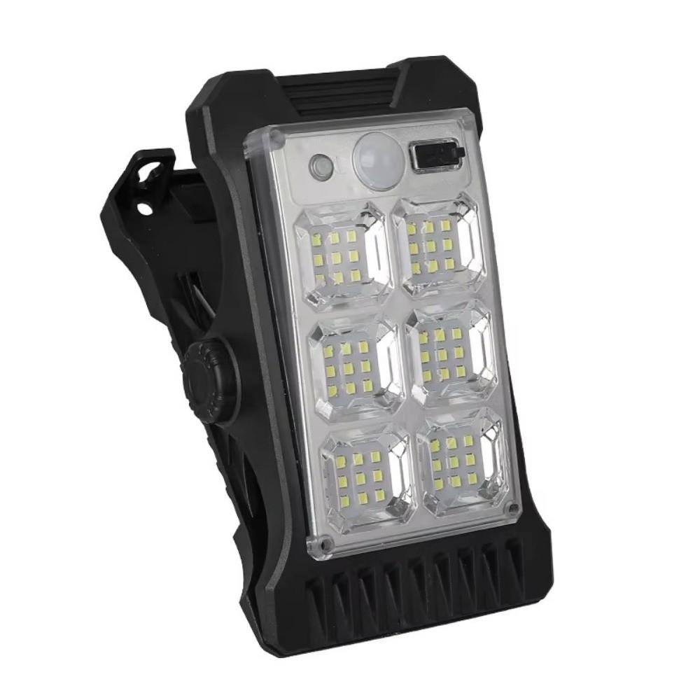 Outdoor Solar Clip Light Waterproof Motion Sensor LED Solar Garden Lights Night Lighting High Power Camping Lamp