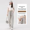 ROMON Women's Casual High-Waist Straight-Leg Trousers