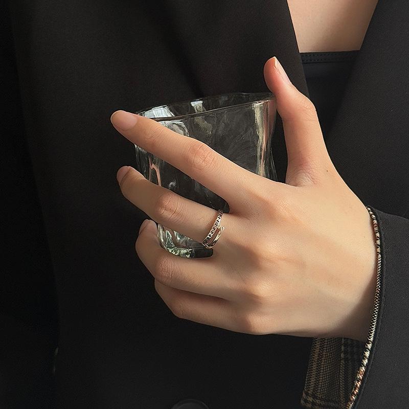Minimalist Thai Silver S925 Unisex Adjustable Open Ring