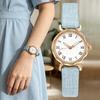 Römische Ziffern Leder Damen Uhr Rhombus Kleines Zifferblatt Preppy Lässig Einfach Mode Quarz Armbanduhr Elegante Damengeschenk Uhr