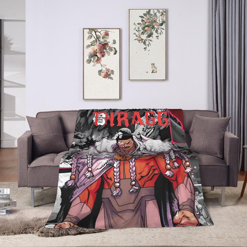 Emperor Omni-Man Invincible Blankets Camping Flannel Throw Blanket For Couch Chair Warm Quality Bedspread Birthday Present