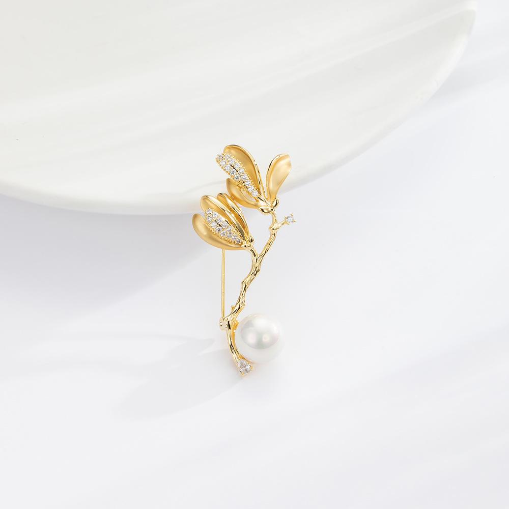 Senior Brooches Flower Leaf Brooch Pins for Women Suit Pendant  Fashion Brooches Jewelry
