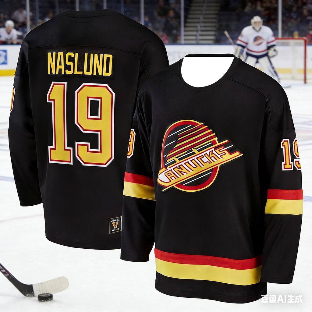 2026 Men's New Vancouver Canucks Hockey Game Training Suit - Breathable and Quick-drying Long-sleeved Shirt Kids