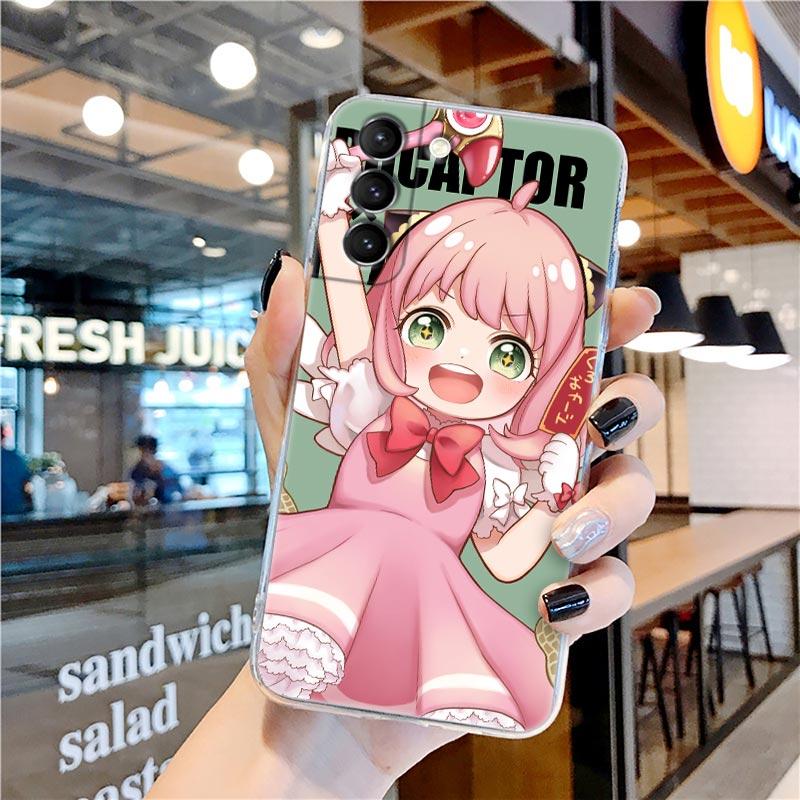 

Прозрачный чехол с изображением аниме Spy X Family Anya Forger для Samsung Galaxy S22 S21 S20 FE S 22 Ultra S10 E S9 Plus 5G, чехол для телефона Samsung S22 Ultra 5G