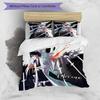 3pcs Custom Name Byakuya Kuchiki Bedding Set Duvet Cover Closure Includes 1 Duvet Cover & 2 Pillowcases for All Seasons Bedroom Decor