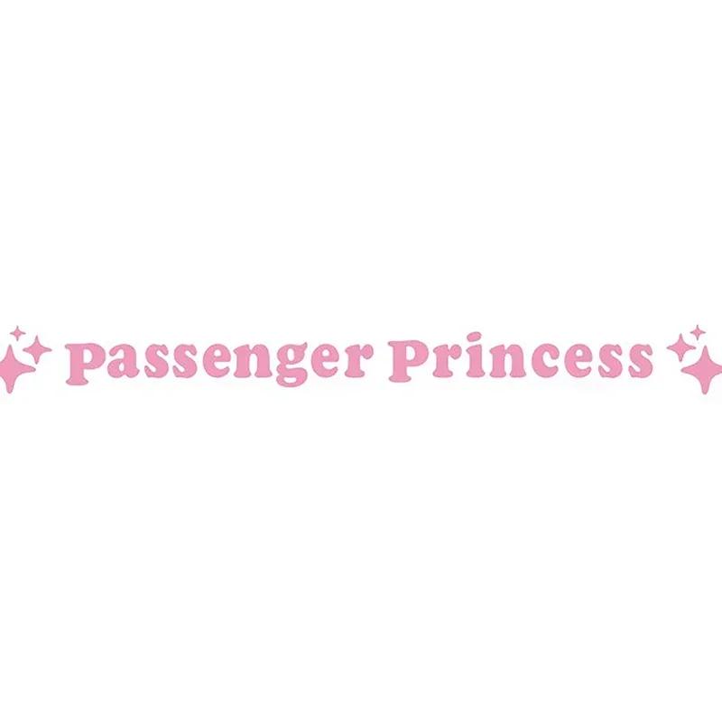 

2pc Funny Car Decal 12.5x1.18cm Mirror Decoration Passenger Princess Star Mirror Decal Sticker Rearview Mirror Car Vinyl Decor
