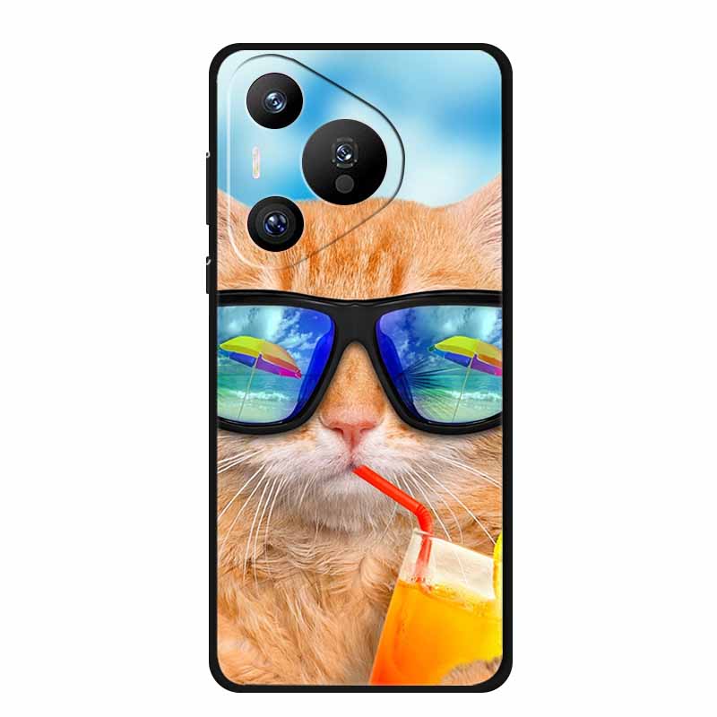 For Huawei Pura 70 Pro Case Pura70 Pro Plus Coque Black Silicone Soft Back Cover For Huawei Pura 70 Ultra Phone Case Funda Shell