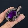 Purple Flash Labradorite Jewelry, 999 Copper Wire Wrapped Pendant Handmade Gemstone Jewelry, Gifts For Wife Brand New Pendant