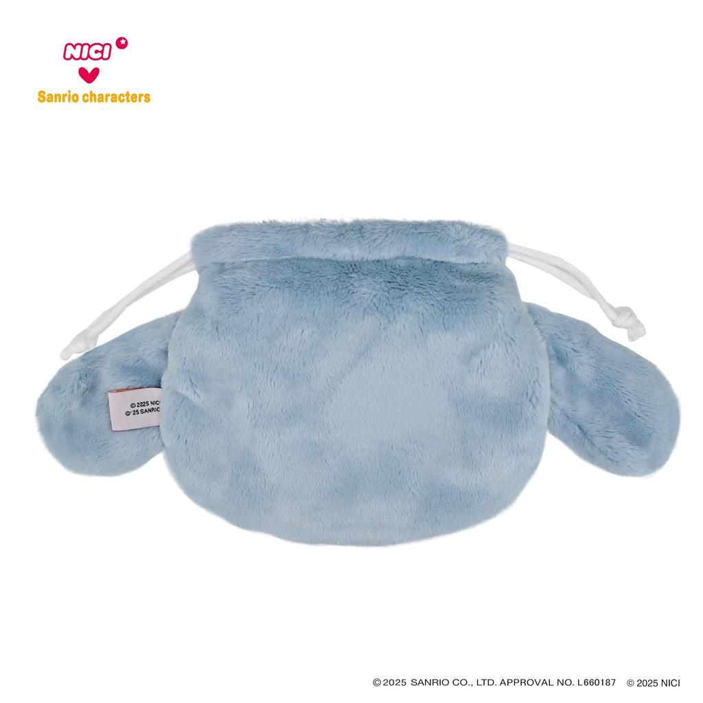 NICI X Sanrio Characters Figure Face Pouch Cinnamoroll X Hummingbird