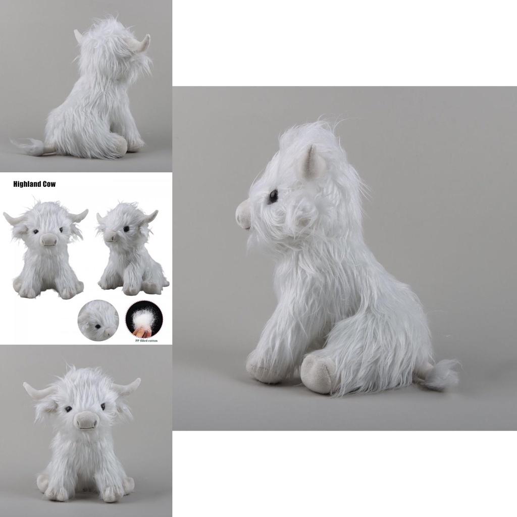 Adorable 9.4in Scottish Highland Cow Plush Toy Gift For Kids