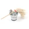 2020 Scale 1:12 Dollhouse Miniature Kitchen Garden Mop Bucket Classic Pretend Play Furniture Cute Toys Creative Gifts Presents