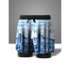 Men's Plus Size Quick-Drying Double-Layer Swim Trunks with Anti-Embarrassment Design
