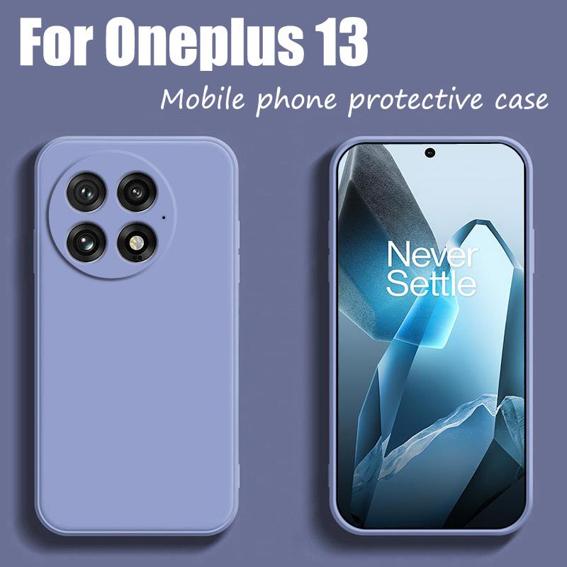 For OnePlus 13 5G Case For Case for OnePlus 13 5G Liquid Silicone TPU Shockproof Monochrome Phone Case for OnePlus 13 5G