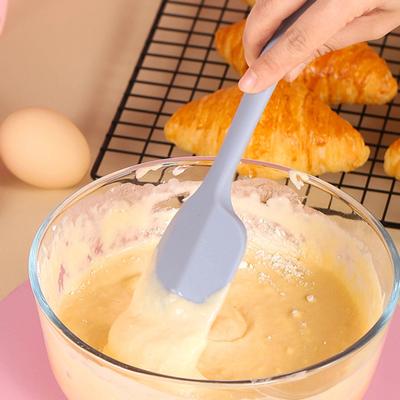 Antihaftbeschichteter Silikonspatel mit Loch zum Aufhängen, rutschfester Griff, hitzebeständig, flexibler Schaber, Back- und Rührwerkzeug, spülmaschinenfest, BPA-freie Butter