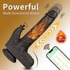 Heating Thrusting Dildo Licking Vibrator For Women, Realistic Dildo Wireless Clitoral Stimulator With 6 Telescopic & 10 Vibrations & 10 Licking Modes