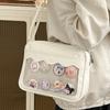 Second-dimensional Pain Bag Female Japanese Small Fresh College Style Canvas Bag Versatile Sweet Lady Bag Shoulder Messenger Bag