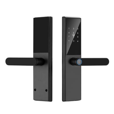 WAFU Smart Door Lock Keyless Entry Door Lock Handle with Cards and Keys Biometric Door Lock Tuya