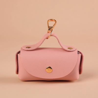 Stylish Pet Bag Holder Leather Pet Poop Bag Holder With Dispenser For Dog Bags Portable Dog Poop Bag Organizer Pet Supplies