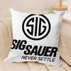 SSig SSauer Cushion Cover Short plush Doublesided Print Square Throw Pillow Covers Sofa Home Cushion Decor