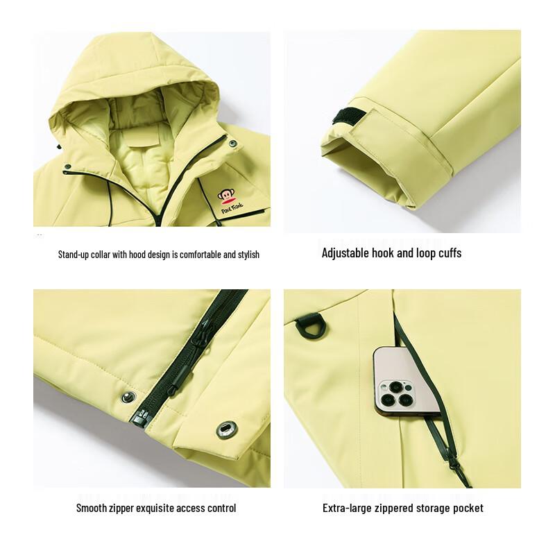 paul frank Men's Winter Waterproof Windproof Hooded Padded Jacket