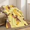 Curious George Throw Lightweight 240g Flannel Blanket Soft Skin-friendly for Summer Cooling