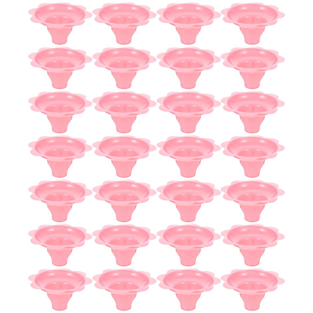 50 Stück Einweg-Dessertbehälter Eisbecher Glatte Haptik Mehrfachverwendung für Snacks Pudding Joghurt Aufbewahrung Tragbarer Servierbecher