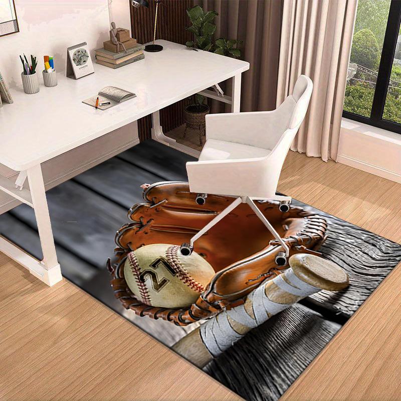 Baseball Passion And Heritage Carpet, Chair Rug,Rug for Office Bedroom living rooms, Doormat decor Fan Gift Christmas Gift