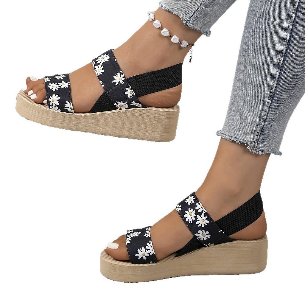 New Style Women's Flip-flops with Thick Soles and Platform Heels - Fashionable Shoes