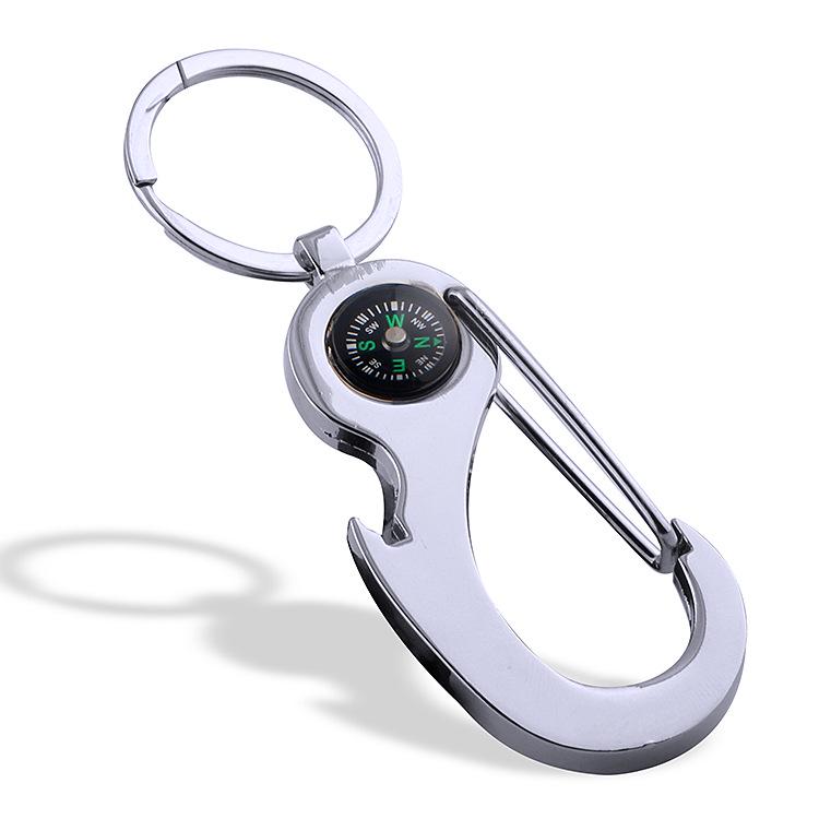 Steering Wheel Compass Keychain: Multiple Styles
