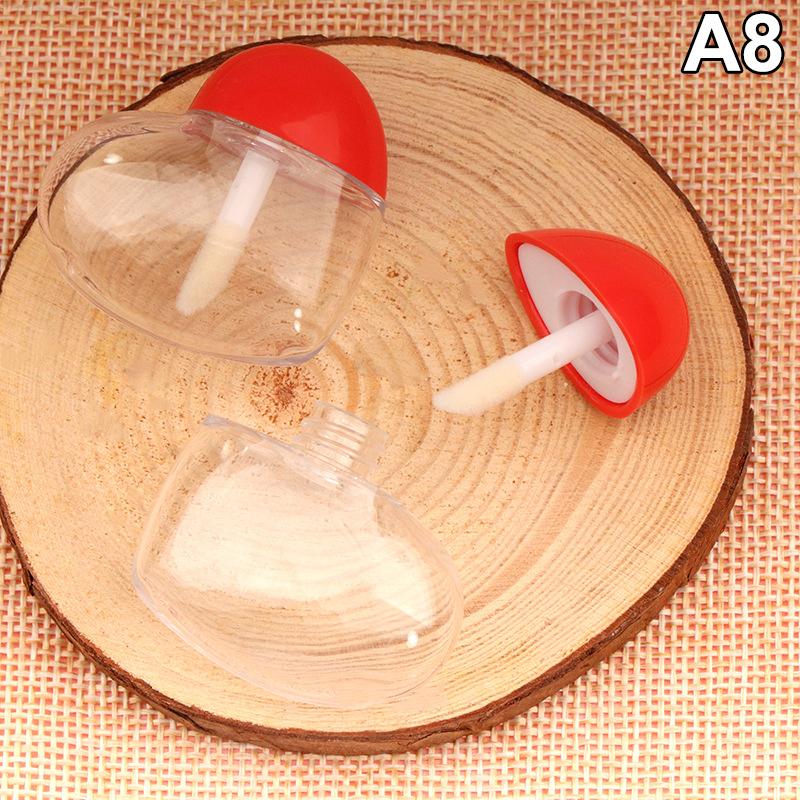 

1Pcs 8ml Plastc Peach Heart Empty Lip Gloss Packaging Tubes Cosmetic Lip Gloss Container DIY Lip Bam Tube
