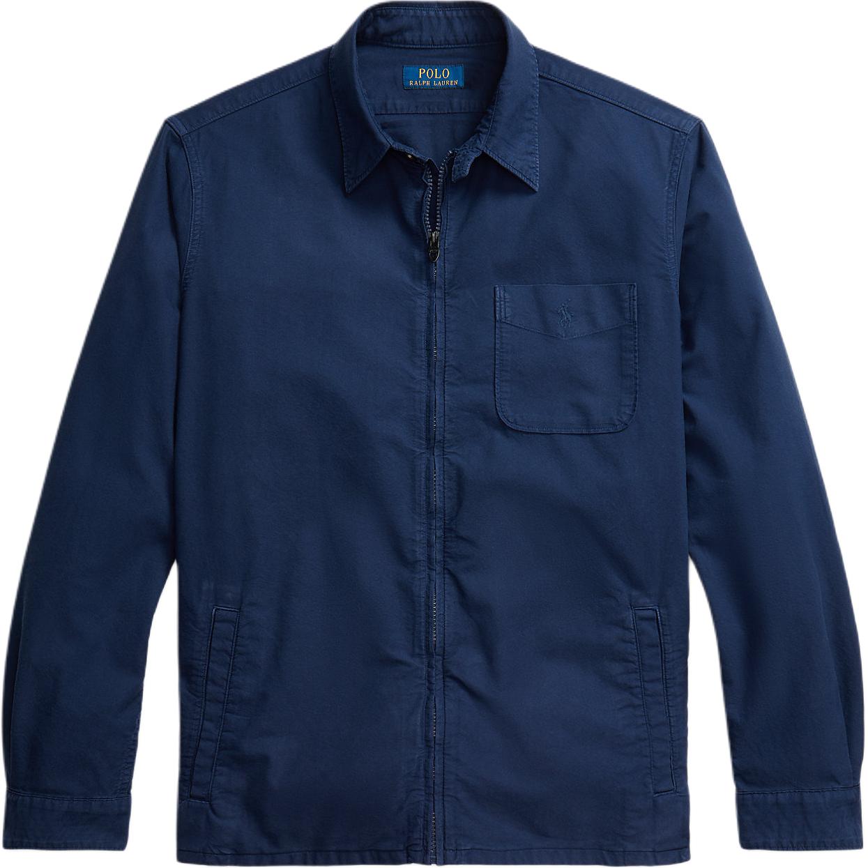 

Polo Ralph Lauren Однотонная рубашка с длинным рукавом и карманом из хлопкового оксфорда для мужчин, рубашки, темно-синий 710964147-002 XL