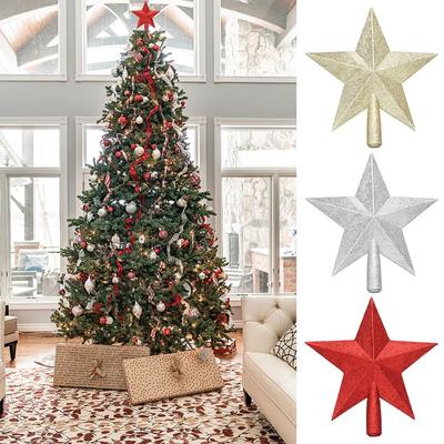Tree Topper Supplies Five-Pointed Star Pendant Christmas Tree Top Decoration Christmas Decorations