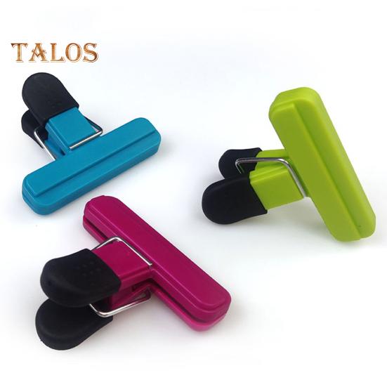 2Pcs Sealing Bag Clip Moistureproof Keep Freshing Easy To Use Useful Office Paper Files Clamp Snack Bag Seal Holder Household Supplies