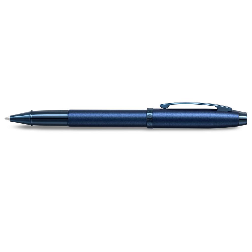 Sheaffer SF100 Ballpoint Satin Blue Lacquer SFE2937151 Oil-Based Pen, Finish,