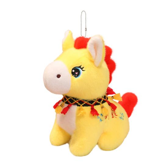 Horse Plush Doll 2026 Year of The Horse Mascot Lucky Chinese Zodiac Pony Stuffed Toy Spring Festival Gift