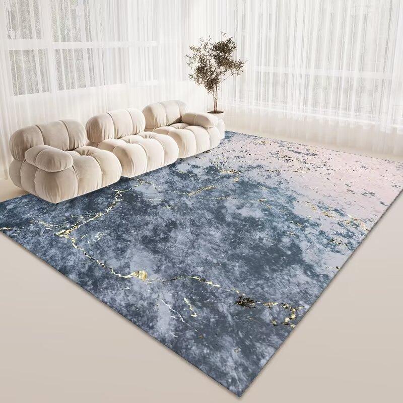 Simple Crystal Velvet Carpet, Living Room Sand And Coffee Table Carpet, Large Area Of Floor Mats Next To The Bedroom Bed
