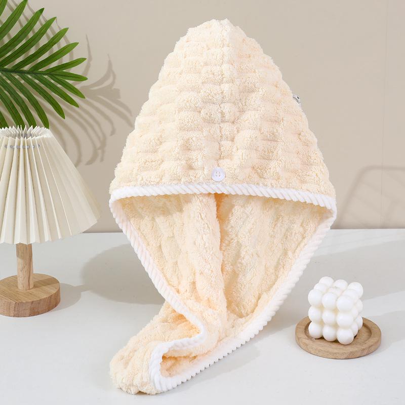 Microfiber Coral Fleece Quick-Dry Hair Wrap Towel