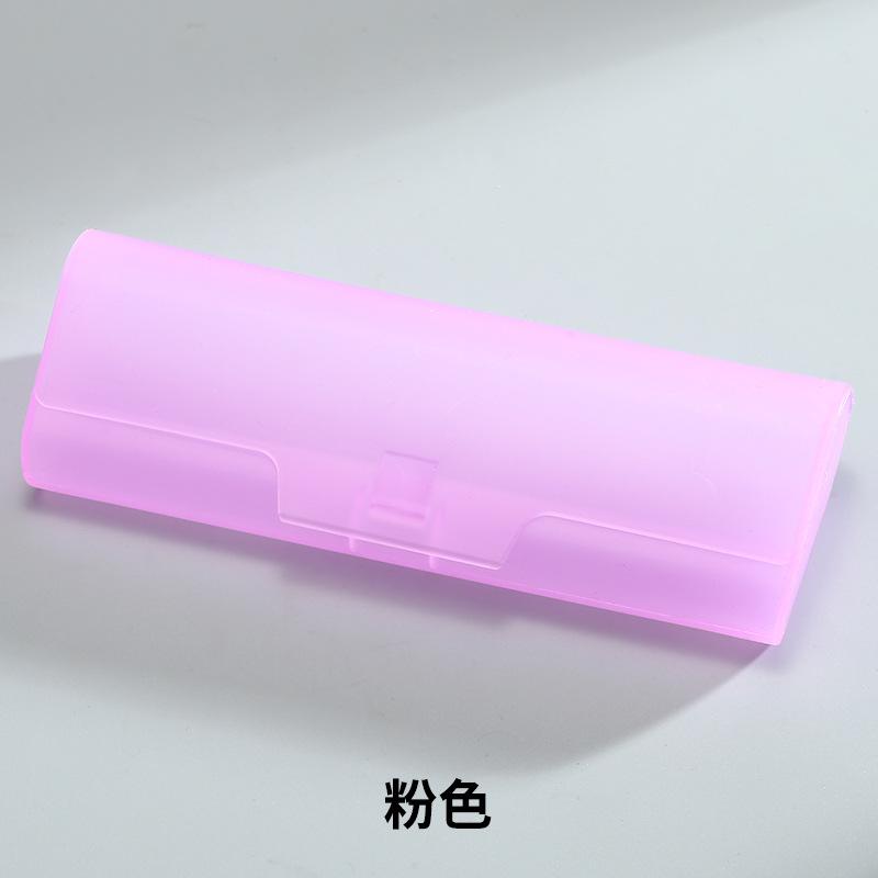 Transparent Eyeglasses Case Portable Plastic Glasses Case Storage Case Wear-Resistant Flip Cover Sunglasses Box For Elderly