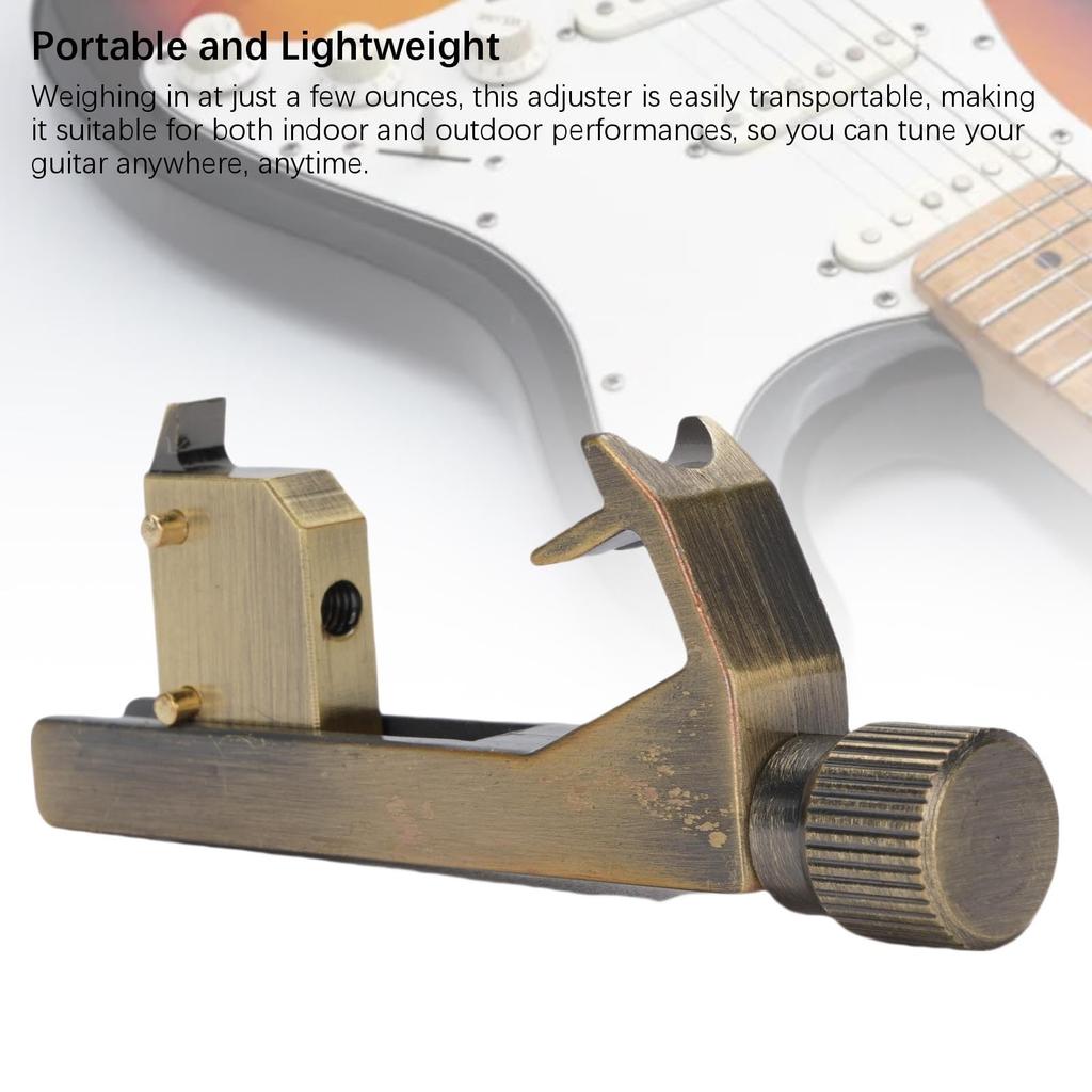 Fockety Octave Calibration Stainless Steel Guitar Intonation Adjuster for Electric Guitar Tuning with Precision Pitch Portable and Durable for Indoor