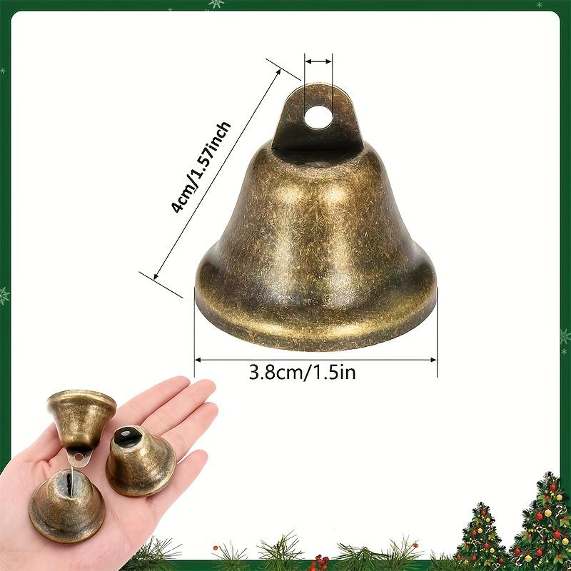 25-Piece 38mm Vintage Handmade Metal Bells for DIY Wind Chimes, Wedding Decor, and Christmas Tree Ornaments
