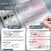 Large Capacity Black Gel Pen Refill for Exams, Quick-Drying, 0mm