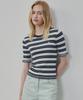 Ollibeudeollibeu Sleeve Frill Stripe Pullover Ok6Mp5710