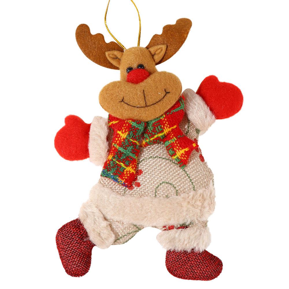 Cute Merry Christmas Bear Santa Claus Hanging Snowman Ornaments Christmas Pendant Christmas Tree Decoration
