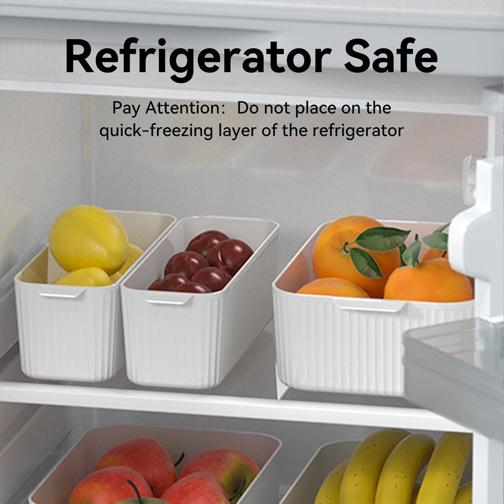 Multifunctional Plastic Storage Box With Handle Desktop Organizer For Food Bathroom Kitchen Cabinet Storage Organizer