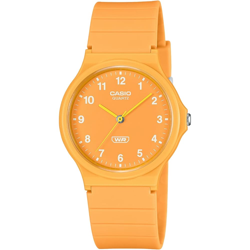 Casio Chupacasi MQ-24B-9B Unisex Analog Watch Biomass Plastic Band Orange Yellow