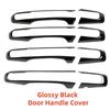 Carbon Car Modification Accessory Stickers Side Door Handle Cover Trim Paste Style Chrome Silver For Land Rover Discovery 5