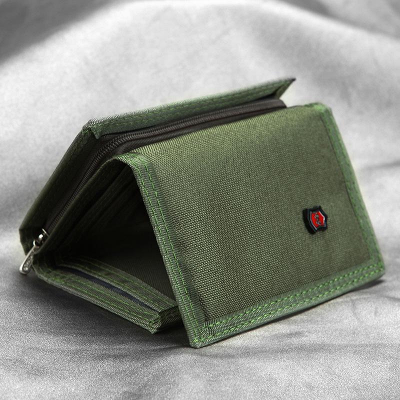 

2024 Retro Jamie Canvas Wallet: Trifold, Zippered Coin Purse & Card Holder армия зеленый