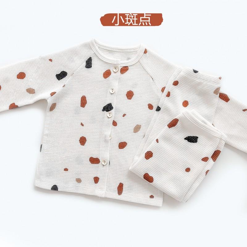 Baby Cotton Pajama Set Long Sleeve A-Class Sleepwear Toddlers Boys Girls Lightweight Home Outfit