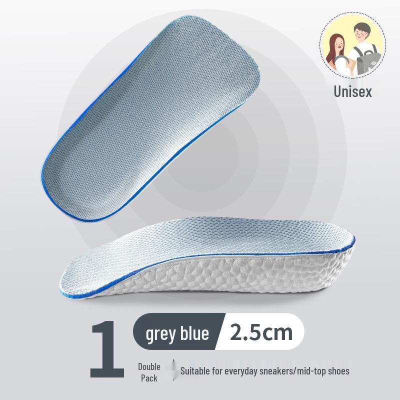 Unisex Arch Support Heightening Insoles: Soft, Breathable, Shock-Absorbing Pads for All-Day Comfort
